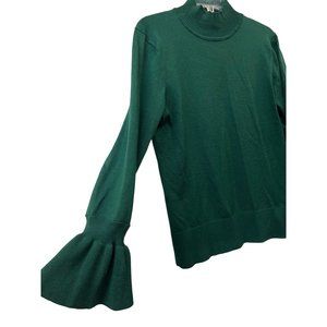 Cable and Gauge Sweater Top Pretty Girlie Ruffle Cuff Design